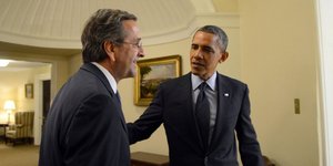 Wall Street Journal: O Oμπάμα ελπίζει να κρατήσει ο Σαμαράς ενωμένη την κυβέρνησ