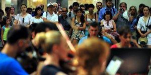 Στην αποβάθρα του τρένου