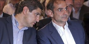 Ο γραμματέας της ΝΔ με τον Κυριάκο Μητσοτάκη