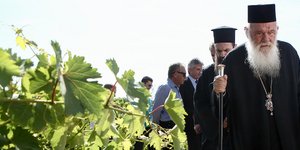 Την πανηγυρική Θεία Λειτουργία τέλεσε ο επίσκοπος Θεσπιών Συμεών