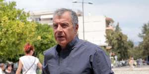 Ο Σταύρος Θεοδωράκης/ Φωτογραφία intime news