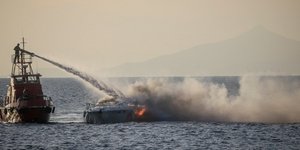 Πυρκαγιά σε σκάφος/ Φωτογραφία αρχείου Eurokinissi