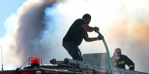 Πυρκαγιά κατέκαψε χορτολιβαδικές εκτάσεις / φωτογραφία: eurokinissi