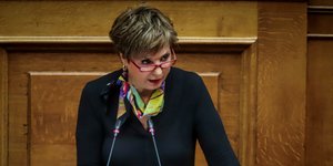 H Όλγα Γεροβασίλη/Φωτογραφία: eurokinissi 