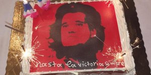 Η τούρτα του Αδωνι Γεωργιάδη/ Φωτογραφία: Twitter 