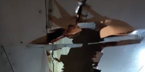 Αεροσκάφος της Air India έπεσε σε τοίχο (Φωτογραφία: Twitter)