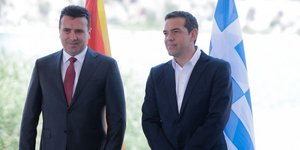Ο Ζόραν Ζάεφ & ο Αλέξης Τσίπρας (Φωτογραφία: IntimeNews/ΤΟΣΙΔΗΣ ΔΗΜΗΤΡΗΣ)