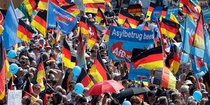 Στιγμιότυπο από διαδήλωση του ξενοφοβικού Αfd στα τέλη Μαϊου στο Βερολίνο (Φωτογραφία αρχείου: ΑΡ) 