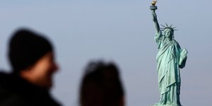 Το Αγαλμα της Ελευθερίας (Φωτογραφία: AP Photo/Mark Lennihan)
