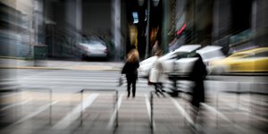 Στιγμιότυπο σε κεντρικό δρόμο της Αθήνας/Φωτογραφία: Eurokinissi