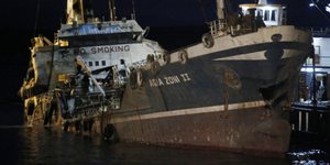 Ολοκληρώθηκε η ανέλκυση του «Αγ. Ζώνη ΙΙ» (Φωτογραφία: EUROKINISSI/ ΣΤΕΛΙΟΣ ΜΙΣΙΝΑΣ)