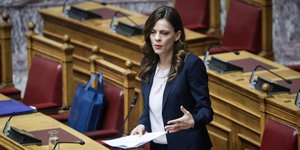 Η Έφη Αχτσιόγλου (Φωτο: Eurokinissi)