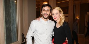 Η Λένα Παπαληγούρα με τον σύντροφό της/Φωτογραφία: NDPphoto