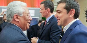 Ο Αλέξης Τσίπρας με τον Αντόνιο Κόστα (Φωτογραφία: Twitter)