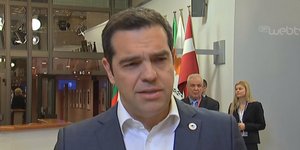 Ο Αλέξης Τσίπρας μετά το τέλος της Συνόδου των ηγετών στις Βρυξέλλες