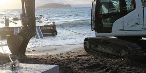 Φωτογραφία: Oι εργασίες στα Τουρκικά παράλια/CNN Turk