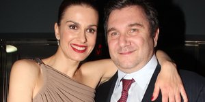 Η Τζίνα Αλιμόνου με τον Παύλο Βαρδινογιάννη (Φωτογραφία: NDP)