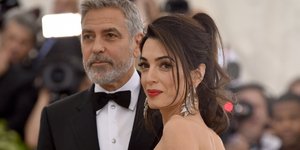 Οι Τζορτζ και Αμάλ Κλούνεϊ. Φωτογραφία: AP