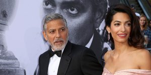 Ο Τζόρτζ Κλούνεϊ και η Αμαλ Αμαμουντιν/ Φωτογραφία AP images