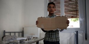 Ο 11χρονος Αμίρ. Φωτογραφία: Eurokinissi/ Στέλιος Μισίνας