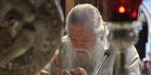 Ο Αμβρόσιος (Φωτογραφία: ΑΠΕ-ΜΠΕ/ΒΑΣΙΛΗΣ ΨΩΜΑΣ)