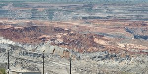 Το Αμύνταιο μετά την κατολίσθηση στο ορυχείο το 2017/Φωτογραφία: Eurokinissi