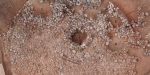 Αεροφωτογραφία του τύμβου