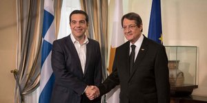 Τσίπρας-Αναστασιάδης/Φωτογραφία: Eurokinissi