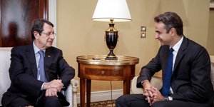 Συνάντηση Μητσοτάκη-Αναστασιάδη/Φωτογραφία: Eurokinissi