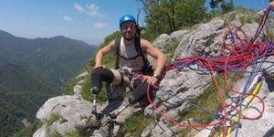 Η μηνιγγίτιδα δεν τσάκισε το θάρρος του Ιταλού παραολυμπιονίκη Αντρέα Λάνφρι (Φωτογραφία:iltirreno.gelocal.it)