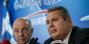 Καμμένος και Τοσουνίδης/Φωτογραφία: Eurokinissi