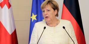 Ανγκελα Μέρκελ (Φωτογραφία: AP Photo/Shakh Aivazov)