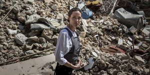 Η Αντζελίνα Τζολί στη Μοσούλη. Φωτογραφία: UNHCR/Andrew McConnell