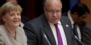 Μέρκελ και Αλτμάγιερ / Φωτογραφία: AP (Gero Breloer)