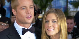 Η Τζένιφερ Ανιστον & ο Μπραντ Πιτ (Φωτογραφία: AP Photo/Patrick Gardin)