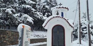 Χιόνια στην Κρήτη / Φωτογραφία: Βασίλης Σμπώκος/facebook