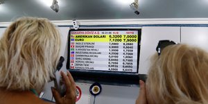 «Βουτιά» για την τουρκική λίρα στις αγορές της περιοχής Ασίας Ειρηνικού/ Φωτογραφία AP images