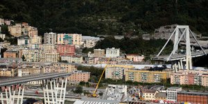 Γέφυρα στη Γένοβα/ Φωτογραφία AP images