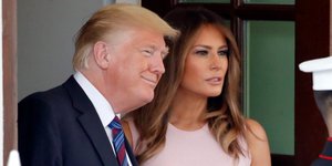 O Ντόναλντ και η Μελάνια Τραμπ/ Φωτογραφία AP images