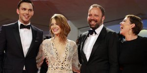 Ο Λάνθιμος με τους ηθοποιούς του