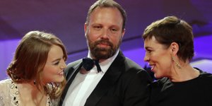 O Γιώργος Λάνθιμος με το καστ του «Τhe Favourite» στο Φεστιβάλ Βενετίας