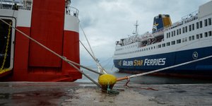 Απαγορευτικό απόπλου λόγω των ανέμων/ Φωτογραφία: EUROKINISSI- ΛΥΔΙΑ ΣΙΩΡΗ