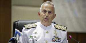 Ο αρχηγός ΓΕΕΘΑ ναύαρχος Ευάγγελος Αποστολάκης /Φωτογραφία: Εurokinissi