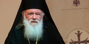 Ο Αρχιεπίσκοπος Αθηνών και πάσης Ελλάδος Ιερώνυμος (Φωτογραφία: Eurokinissi/ΜΠΟΝΗΣ ΧΡΗΣΤΟΣ)