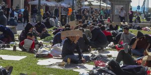 πρόσφυγες στη Θεσσαλονίκη/Φωτογραφία: Eurokinissi