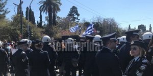 αστυνομικές δυνάμεις στην παρέλαση της Αθήνας