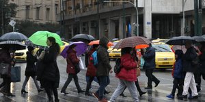 Βροχή στην Αθήνα/Φωτογραφία: IntimeNews