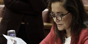 Η Ντόρα Μπακογιάννη (Φωτογραφία: EUROKINISSI/ΓΙΩΡΓΟΣ ΚΟΝΤΑΡΙΝΗΣ)