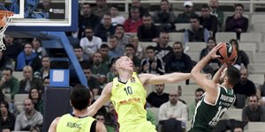 Φάση από το ματς στο ΟΑΚΑ / Φωτογραφία: Eurokinissi