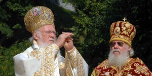 Ο Οικουμενικός Πατριάρχης Βαρθολομαίος στην Ουκρανία -Φωτογραφία αρχείου: Eurokinissi